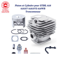 Piston et Cylindre pour STIHL 028 028AV 028AVS 028WB Tronconneuse, ADEFOL Cylind