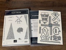 Stampin Up Stamp Set Tulip Fields Windmill Fields Dies Bundle