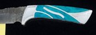 VICE CUTLERY Michael Prater Painted Pony DAMASCUS Buck Knife W/Box COA — photo 3