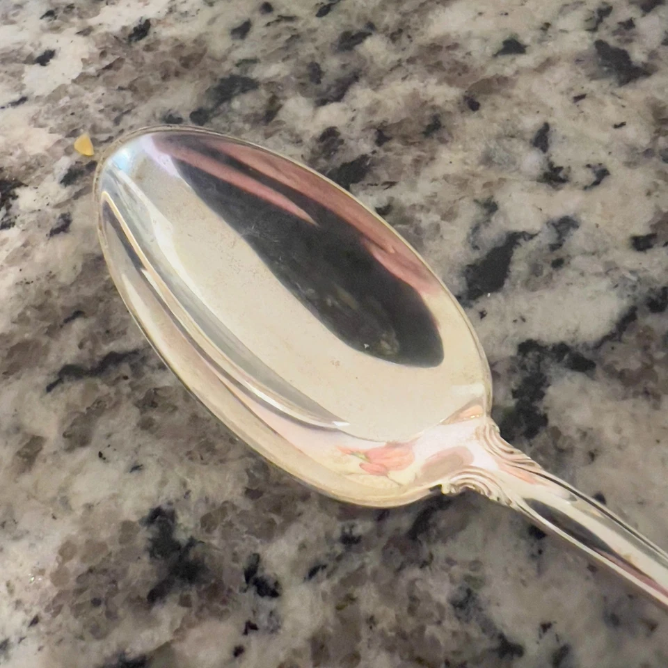 Colher de sobremesa Toalha Provincial Francesa Prata Esterlina 6" - Imagem 4 de 4