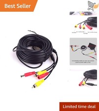 Car CCTV Backup Camera RCA DC Video Extension Cable 10m 32ft Weatherproof