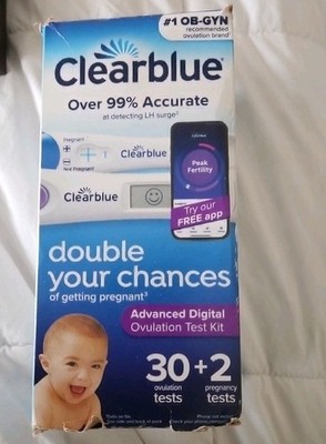Clearblue Advanced Digital Ovulation Test Kit - Tests Expire 7/31/2026 *SEE DESC