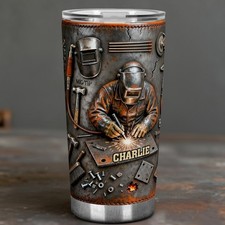 Personalized Welder Tumbler Welding Cup Metal Worker Gift Birthday