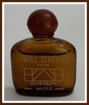 WALL STREET by VICTOR Mens Eau De Toilette MINI SPLASH 0.2 oz/6 ml - NWOB