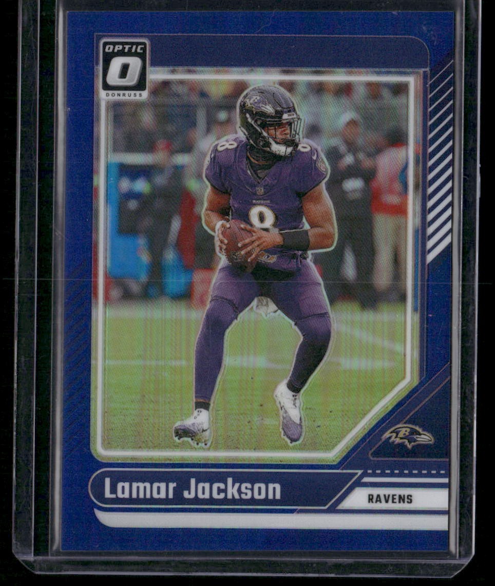 2024 Donruss Optic #13 Lamar Jackson Blue #/199
