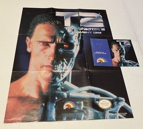 NES TERMINATOR 2 CART, MANUAL & POSTER ! SEE PICS! USA SELLER