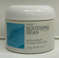 AVON foaming bath salts - SOOTHING SEAS AROMATHERAPY - 8 OZ Discontinued