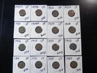 16 Circulated VF Lincoln Wheat Cents 1937 to 1954S