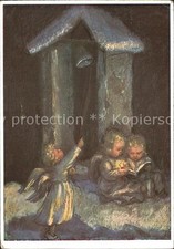 Spoetl Maria Kuenstlerkarte Zur Freudenzeit Nr. 387 Engel Kirchenglocke Buch 