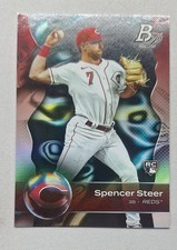 2023 Bowman Platinum - Spencer Steer #76 (RC)