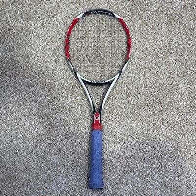 Wilson K Factor SIX ONE 95 4 3/8 Used Tennis Racquet Racket Red
