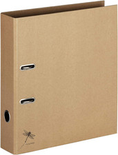 Raccoglitore A4 Pur, Pratico Meccanismo a 2 Anelli, Robusto Cartone Grigio Rives