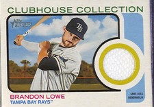 2022 Topps Heritage #CC-BL Brandon Lowe Tampa Bay Rays Baseball #CC-BL 93