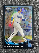 🔥1/1! ADRIAN GONZALEZ 2013 TOPPS CHROME BLACK REFRACTOR #d 001/100!🔥DODGERS!