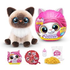 Smitten Kittens Surprise Siamese Cat Soft Toy with 10 Interactive Sounds