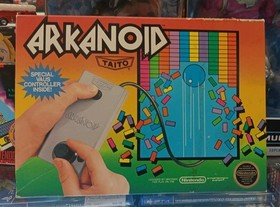 NES Nintendo - Arkanoid (5 Screw) Controller Bundle - CIB Complete in Box Tested