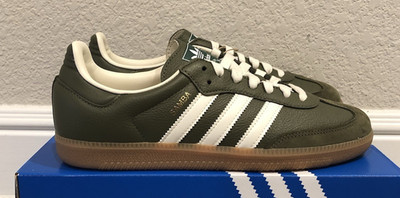 Adidas Samba OG Sneakers Medium Raw Khaki Gum JR0890 Leather Men s Sneakers