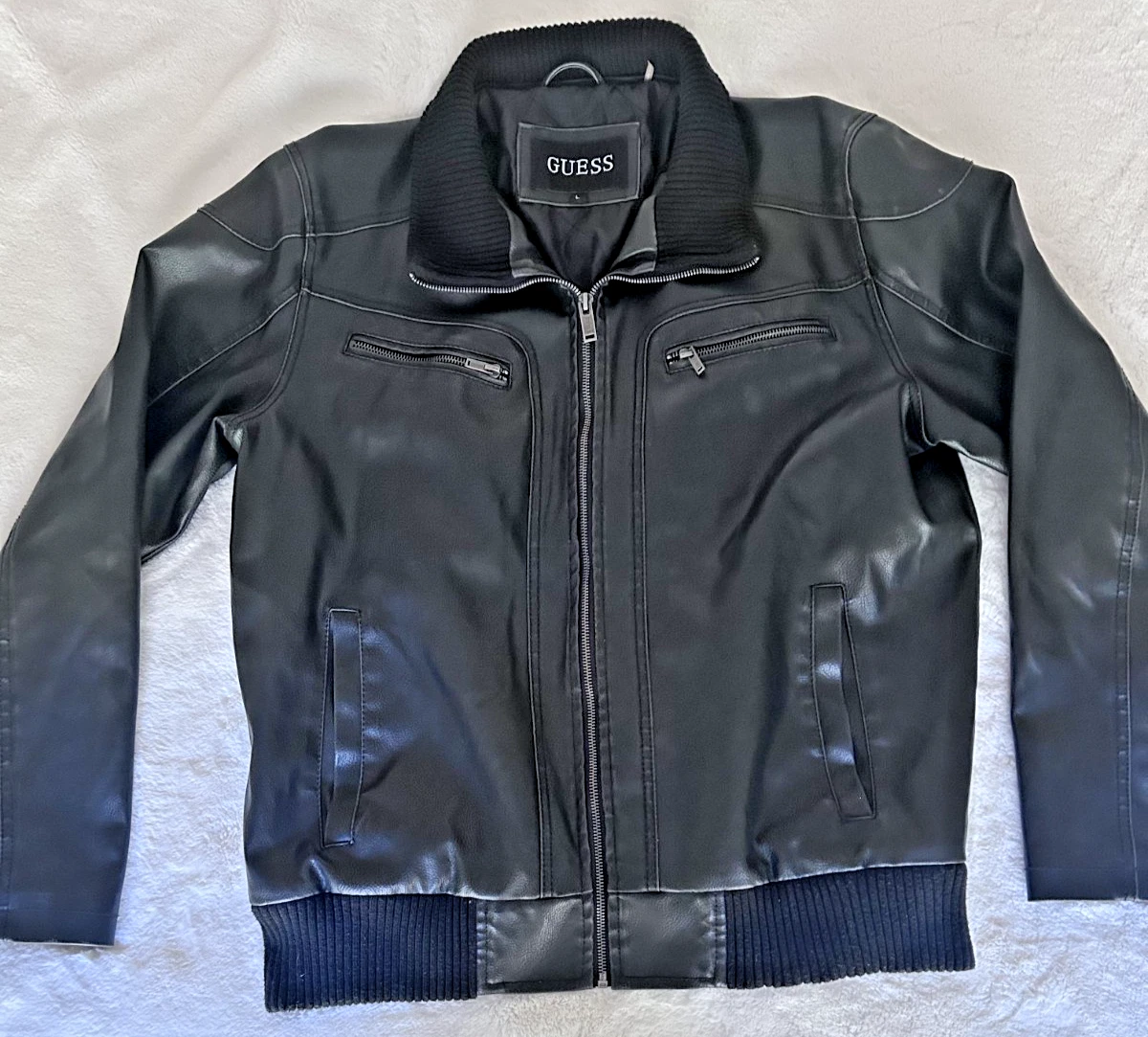 GUESS Leather Jacket products for sale | eBay