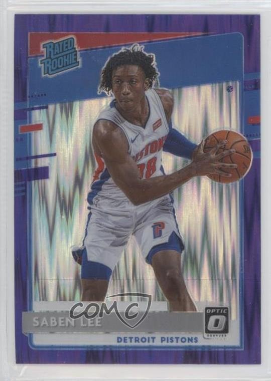 2020 Panini Donruss Optic Rated Purple Shock Prizm Saben Lee #191 Rookie RC 0u46