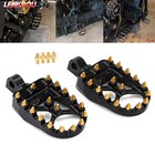 Wide Fat MX Style Foot Pegs Footrest For Harley Dyna Sportster XL Chopper Bobber