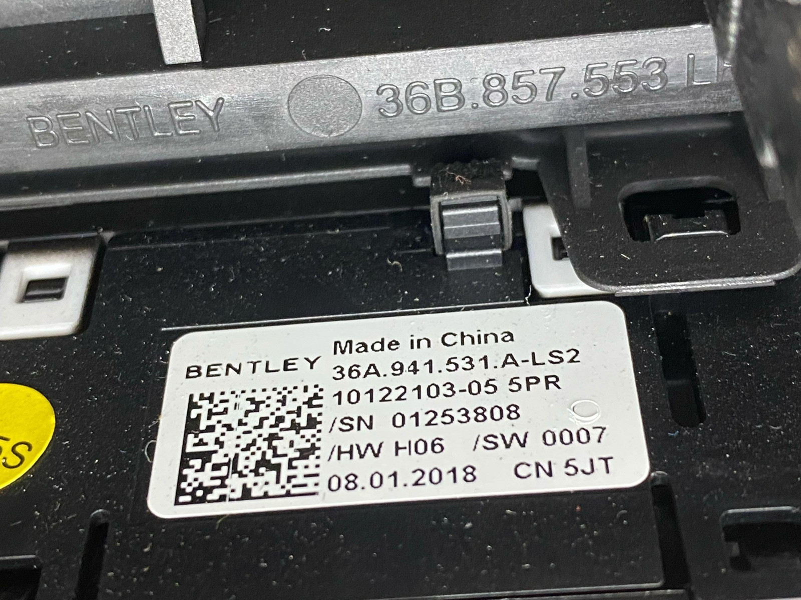 2016-2020 BENTLEY BENTAYGA OEM HEADLIGHT SWITCH PANEL WITH TRIM COVER 36A941531A