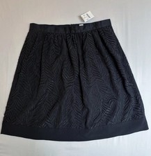 J. Crew Botanical Leaf Textured A-Line Skirt New With Tags Size 10 Lined Office