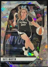 2024 Panini Prizm WNBA Kate Martin Las Vegas Aces Cracked Ice RC ROOKIE #126