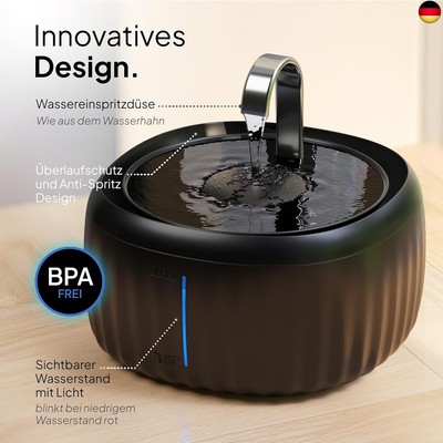 Katzenbrunnen Aqua Flow Pro [NEUEINFÜHRUNG] Super leiser, BPA-freier 3L 