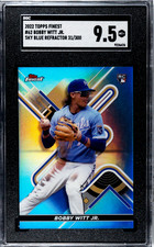 BOBBY WITT JR. 2022 Topps Finest Sky Blue Refractor #62 RC Rookie /300 SGC 9.5