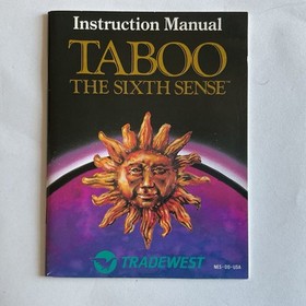 Taboo The Sixth Sense, NES, Complete In Box, 1989.