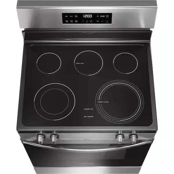 Stainless Steel Frigidaire 30 in. 5 Burner Element Freestanding Electric Range - Image 3 of 3