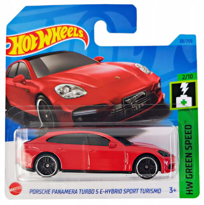 Porsche Panamera Turbo S E-Hybrid Sport Turismo, red Hot Wheels 1:64