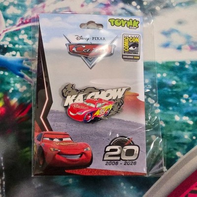 DISNEY PIXAR CARS Lightning McQueen SDCC 2026 Enamel Pin IN HAND TOYNK