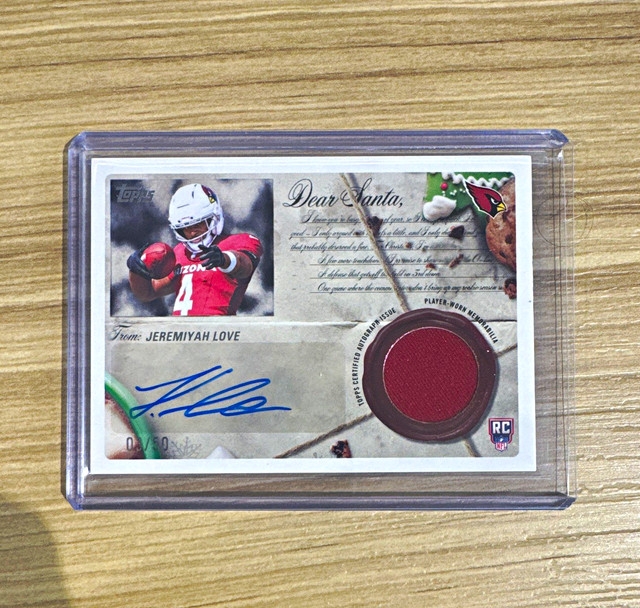 Jeremiyah Love 2026 Topps Topps Rookie Patch Autographs