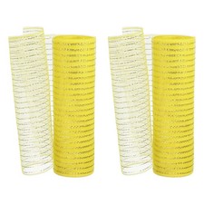 2 Pcs Decorative Mesh Ribbon, 10" x 10 Yard Mesh Ribbon Roll, Yellow