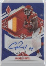 2021 Panini Phoenix RPS Rookie Jersey Prime Blue 13/50 Cornell Powell Auto 3p5