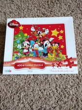 Ceaco DISNEY Christmas 400-Piece Family Jigsaw Puzzle Mickey Minnie Donald Goofy
