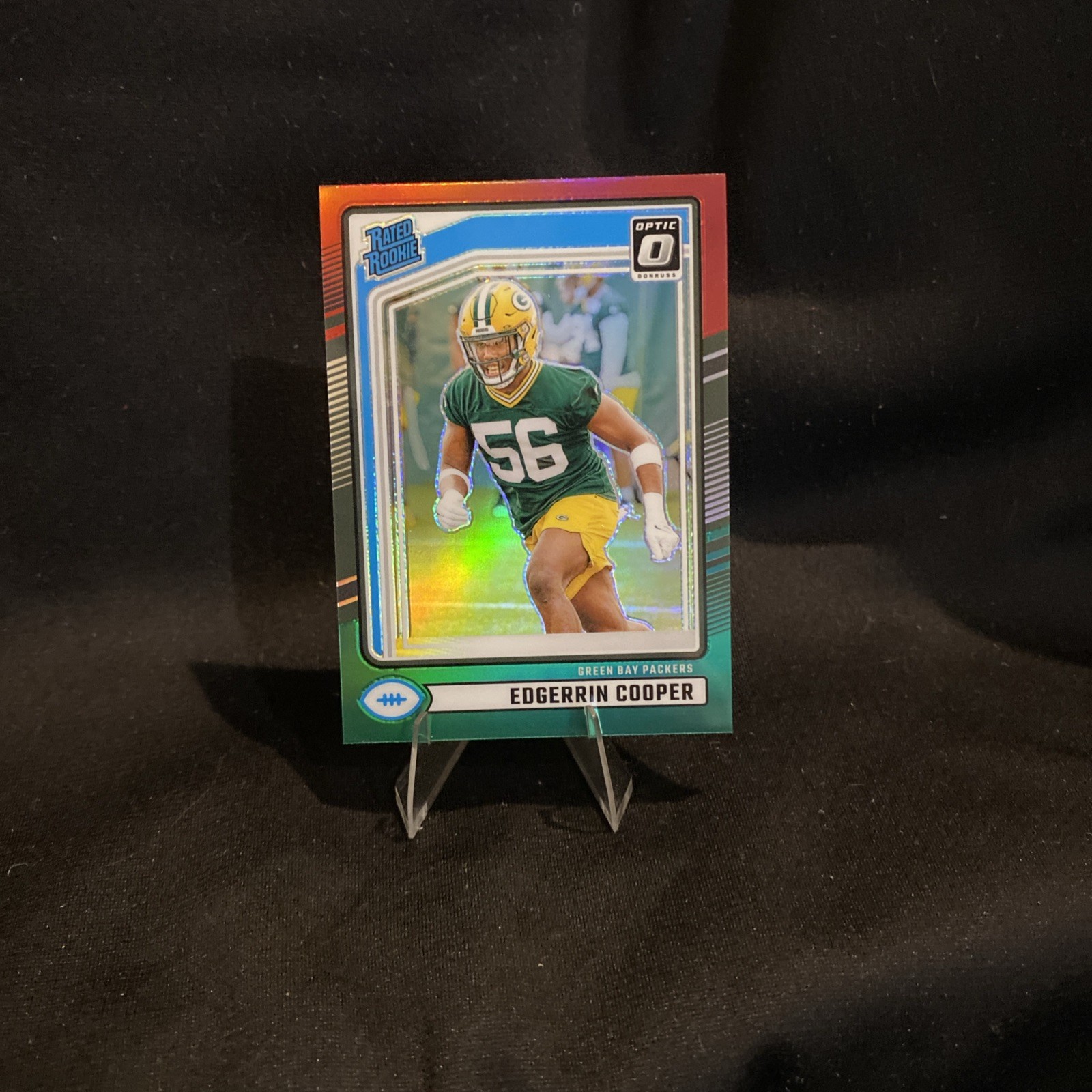 2024 Panini Donruss - Rated Rookie Edgerrin Cooper  Optic Preview Red & Green