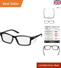 Stylish VISION Reading Safety Glasses: Full Lens +2.5 Dioptres, Anti-Fog, UV400