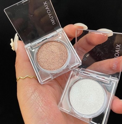 2PC Monochrome eyeshadow Glitter Sequins Pearly High Gloss