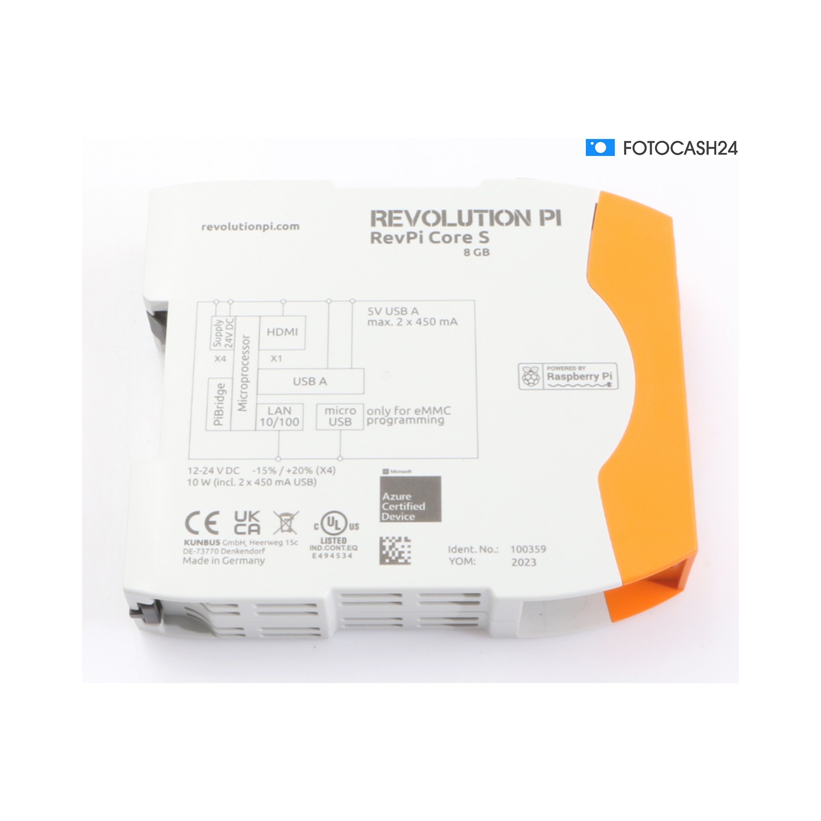 Kunbus RevPi Core S 8 GB PR100359 PLC Control Module... + Defective (286946)