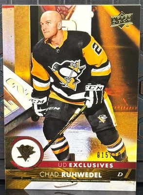 2017-18 Upper Deck Series 2 #394 Chad Ruhwedel UD Exclusives #015/100