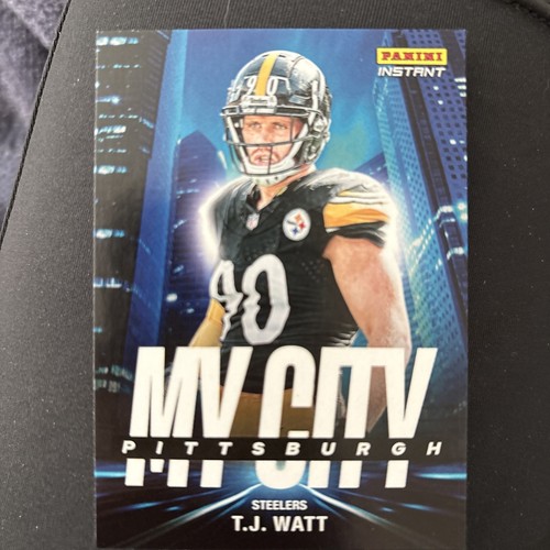 2024 Panini Instant NFL MY CITY - T.J. WATT - #’d 1/587 - Steelers! - Picture 1 of 2