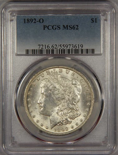 1892-O Morgan Silver Dollar PCGS MS62 $1