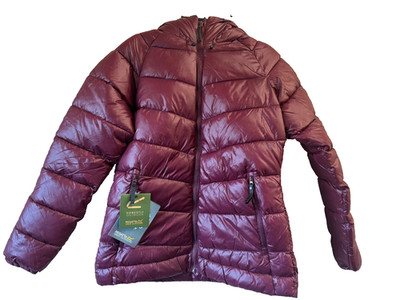 Regatta Toploft II Daunen Steppjacke Mit Kapuze Damen Rot UK 14