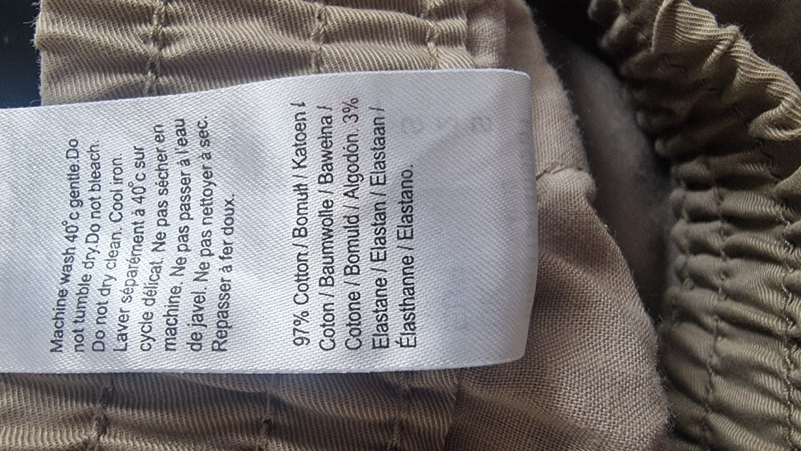 River Island Beige Cargo Joggers UK S Cotton Drawstring Cuffed Utility Trousers image 10