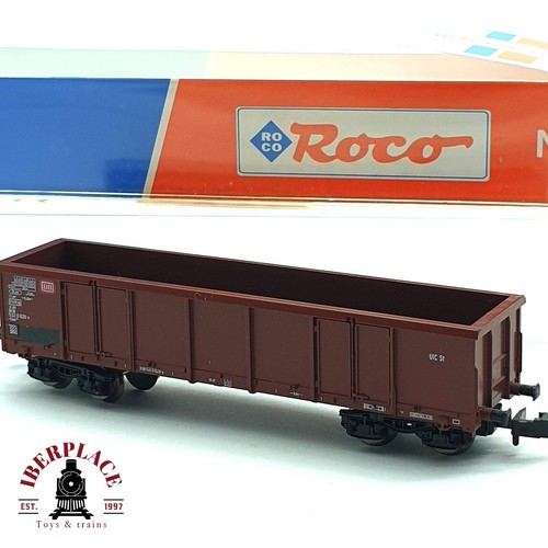 ♻️ 🚃 Roco 25122 Güterwagen Hochbord DB Spur N 1:160 E16 | Condition: Gebraucht