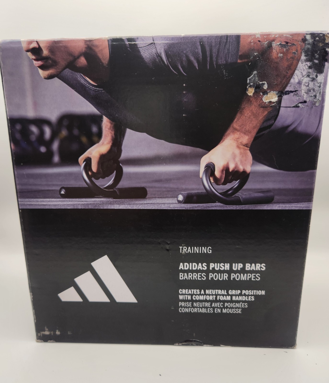 Adidas Push Up Bars Press Stands Handles Grips Exercise Fitness Gym Workout
