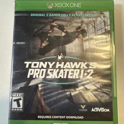 Tony Hawk Pro Skater 1 & 2 Game in original case w/ Insert XBOX ONE