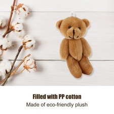 12 Pcs Mini Stuffed Bears Comfortable Soft Cute Mini Teddy Plush Toy for Wedding